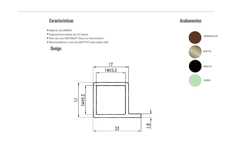 PERFIL-PROFILO-UNO-MATTE